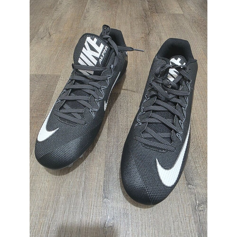 Nike Alpha Pro 2 D Football Cleats Black/White Men’s Size 15 – 719928-010 Open B